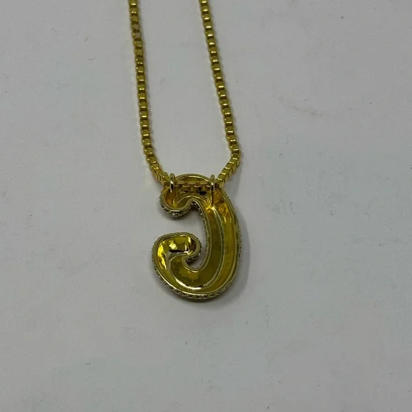 BaubleBar Bubble Gold “G” Initial Necklace with Crystal Pendant - Picture 4 of 4